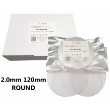 Aldente Folidur N Hard Splint / Aligner Material - 2.0mm (.080”) - 120mm Round - Clear - Pack 10 (581-012-302)